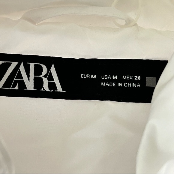 🌴 Cutest Zara Women's White Puffer Jacket - Picture 9 of 13